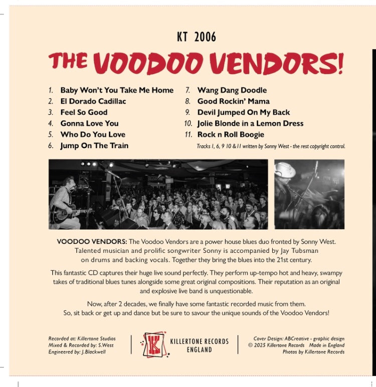 THE VOODOOVENDORS -ALBUM  11 TRACKS